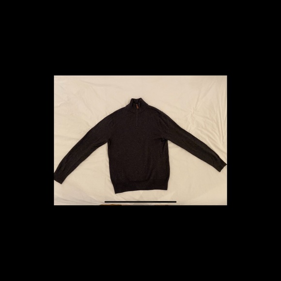 Bonobos quarter zip sweater - gray - Picture 5 of 7